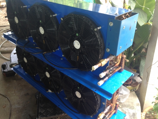 ขาย!! คอยร้อนMAXCOOL  3มอเตอร์ 24V พัดลม12นิ้ว