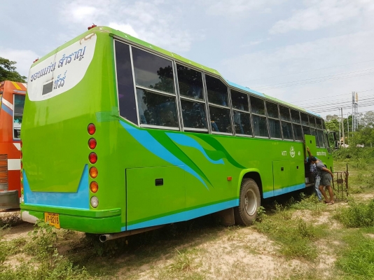 รถบัส12เมตรเครื่งน้สสันเทอโบท่อออม จิฟฟี่เพาเวอรรถพร้อมไช้เอกสารพร้อมโอน