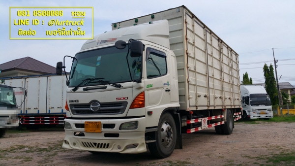 Hino 500 ตู้สิบบาน7.6m ปี52 วิ่งน้อย พร้อมใช้