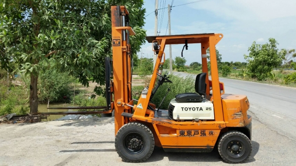 ขายด่วนรถยก TOYOTA 4FGยก2.5ตันเสาสูง3.5เมตรงายาวๆยางตันรถนอกนำเข้ายังไม่เคยใช้งานในเมืองไทยเลย=รุ่นใหม่ขายถูกๆๆ