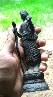 พระสิวลีเก่า สูง 7นิ้ว เด่นโชคลาภพูนผลทวีคูณ อยู่ถิ่นฐานใดมีแต่โชคดี