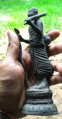 พระสิวลีเก่า สูง 7นิ้ว เด่นโชคลาภพูนผลทวีคูณ อยู่ถิ่นฐานใดมีแต่โชคดี