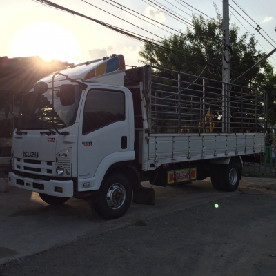 ขาย6ล้อFRR190 หัวตึก ยูโร3 จดปี55 กระบะพร้อมคอกยาว5.50เมตร