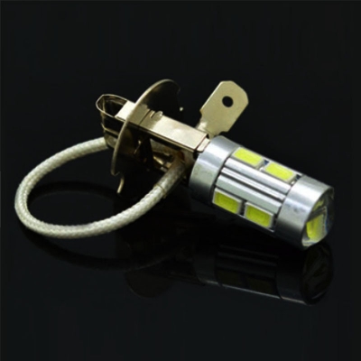 หลอดไฟ LED จำนวน 1 ชุด มีสองหลอด หน้ารถหน้าแปลนชนิด H3 ไฟตัดหมอก, ไฟวิ่งกลางวัน