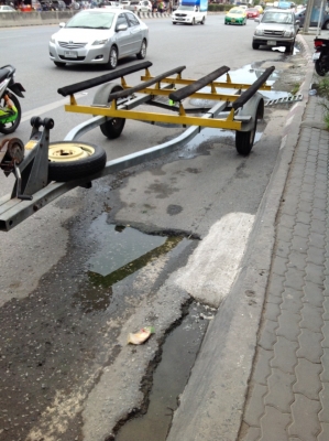 เทลเลอย์ใส่เรือหรือเจ็ตสกีของอเมริกา ไม่เป็นสนิม สภาพพร้อมใช้งานครับ