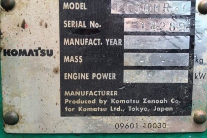 Komatsu PC 30Mr. เก่าญี่ปุ่น สภาพดีพร้อมใช้งาน โทร.090-986-2521 อ๊อบ