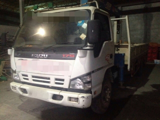 รถอีซูซุ 6 ล้อ NQR ติดเครน 3 ตัน. / 175 แรงม้า.  ปี 50.     สนใจติดต่อ  081 - 6079515