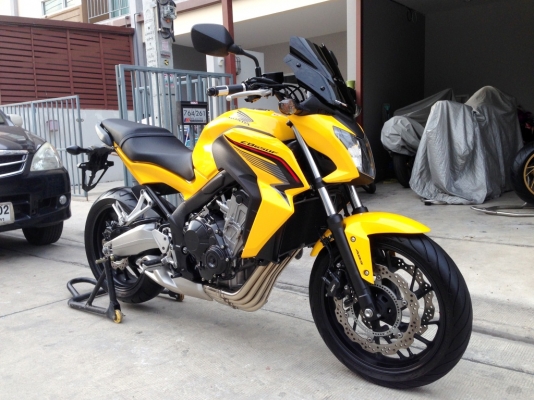 ((ดาวน์45000)) ขาย CB650f ปี2014 สีเหลือง ไม่ล้ม ไม่แปะ ราคา235000บาท(รับเทริ์น)
