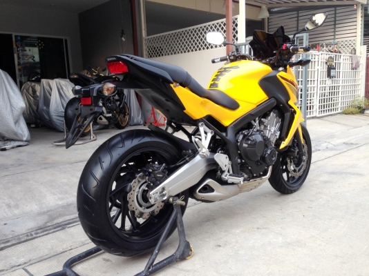 ((ดาวน์45000)) ขาย CB650f ปี2014 สีเหลือง ไม่ล้ม ไม่แปะ ราคา235000บาท(รับเทริ์น)