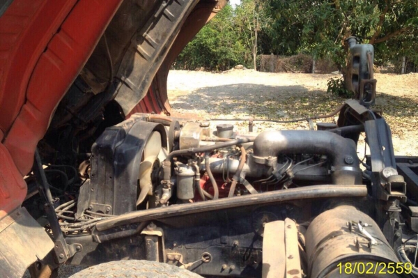 HINO FD  HO7 C  180 แรง  ดั้มท์เกษตร  5 เมตร  รถพร้อมใช้  ราคา  580,000  บาท