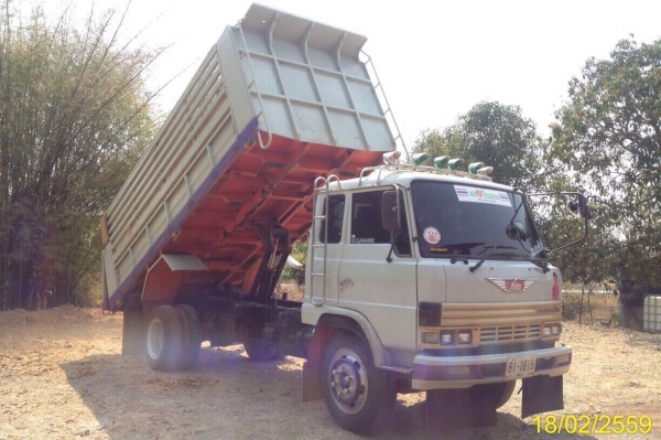 HINO FD  HO7 C  180 แรง  ดั้มท์เกษตร  5 เมตร  รถพร้อมใช้  ราคา  580,000  บาท