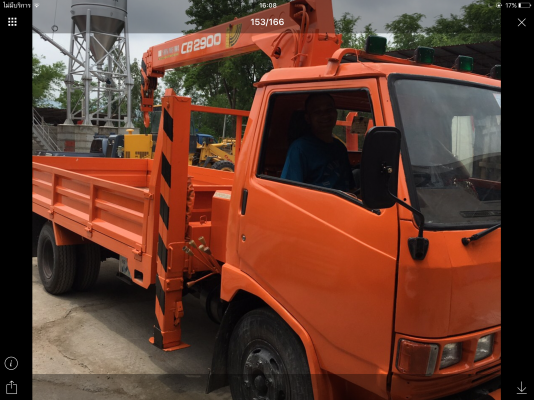 สด  510000 บาท จองแล้ว  หกล้อ 120 แรง เครน 3 ตัน 4 ปอก 3 ชัก