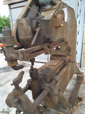 เครื่องตัดเหล็กแผ่นเก่าญี่ปุ่น ตามสภาพพร้อมใช้ hotta ราคา 35,000บาท