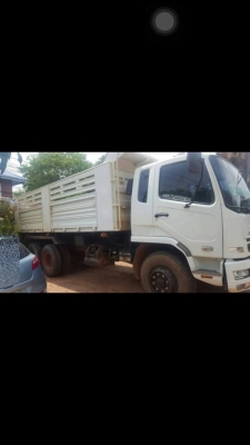 ขายดาวน์ รถสิบล้อ ฟูโซ่ 240ดั้มสามมิตร ปี56 รถสวยพร้อมใช้งาน