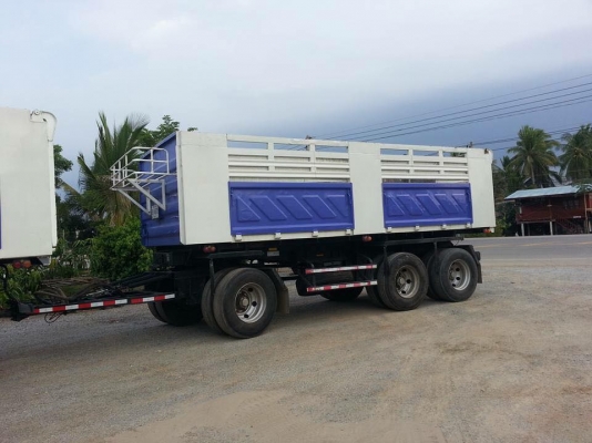 ขายรถสิบล้อ HINO FM2P 380แรง ปี56  พ่วงแม่ลูกดั้มมสามมิตร รถสวยยางดี พร้อมใช้งาน