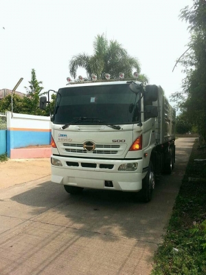 ขายรถสิบล้อ HINO Mega  320แรงปี51 ดั้มสามมิตร มีระบบลากพ่วง