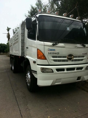 ขายรถสิบล้อ HINO Mega  320แรงปี51 ดั้มสามมิตร มีระบบลากพ่วง