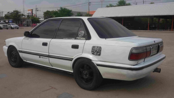 โตโยต้าCololla เครื่อง4-A เครื่องหัวฉีด ดีมาก ช่วงล่างดีแอร์เย็น วิทยุ DVD MP3 กระจกไฟฟ้า พวงมาลัยเพาเวอร์ เซ็นทรัลล๊อก ดิสเบรค 4 ล้อ แก๊ส-น้ำมั