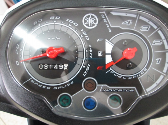 (โอนฟรี) ขาย Yamaha Spark 115 I สตาร์ทมือ ลายใหม่ล่าสุด ปลายปี 2015 ไมล์แท้ 3149 กม เครื่องหัวฉีดประหยัดน้ำมันขั้นเทพ รถเกียร์ 4 จังวังหวะ