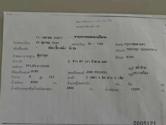 ขาย HINO สมอทอง 212 แรง เทอร์โบ ปี 2544 ตู้ปีกนก ยาว 7.50.ม.สภาพสวยพร้อมใช้เล่มชุดโอนพร้อม ราคา 780000 สนใจสอบถามเพิ่เติมใด้ที่ พิมพ์ใจ 081-4825911 หรือ 085-0097969 รุ่งคะ