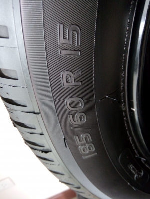 ล้อถอดป้ายแดง 4/100 มิชลิน 185/60R15 ปี0816 ราคา 8,500 บ.