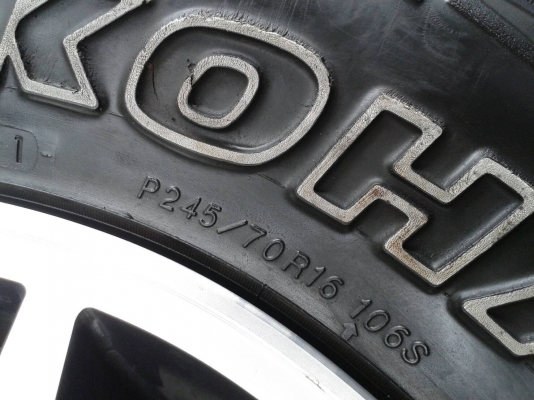 ขอบ16นิ้ว6รู อีสุ พร้อมยาง สวยๆ 4 ล้อ ราคา 6900 บาท