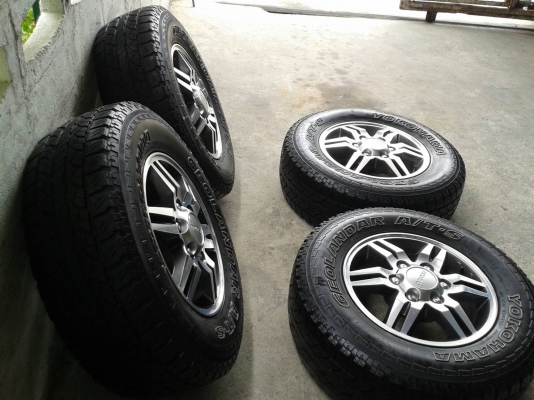 ขอบ16นิ้ว6รู อีสุ พร้อมยาง สวยๆ 4 ล้อ ราคา 6900 บาท