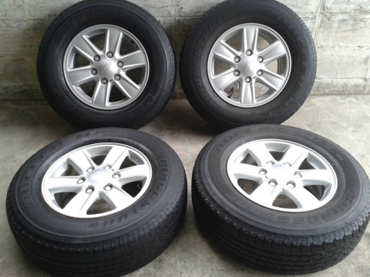 ขอบ16นิ้ว6รู อีสุ พร้อมยาง สวยๆ 4 ล้อ ราคา 7400 บาท