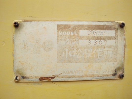 ขายเกรด Komatsu  GD37-5 H เครื่องดี ปั้มดี  เอกสารใบอินวอย