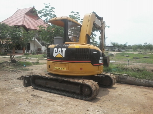 ขายรถขุดเล็ก ยี่ห้อ CAT รุ่น 305 เครื่องยนต์ KOMATSU K4N คอนโทรลน้ำมัน ปั๊มนิ้ว อ๊อฟเซ็ทบูม รถปี 2005 ราคา 570,000 บาท