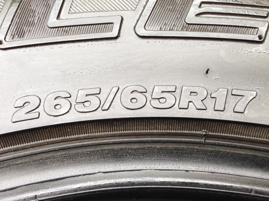 ยาง All Bridgestone 265 65 17 ปี12 พร้อมใช้งาน ราคาไม่แพง