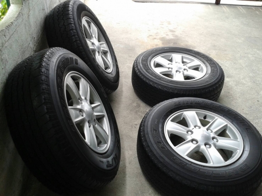 ขอบ16นิ้ว6รู อีสุ พร้อมยาง สวยๆ 4 ล้อ ราคา 7400 บาท