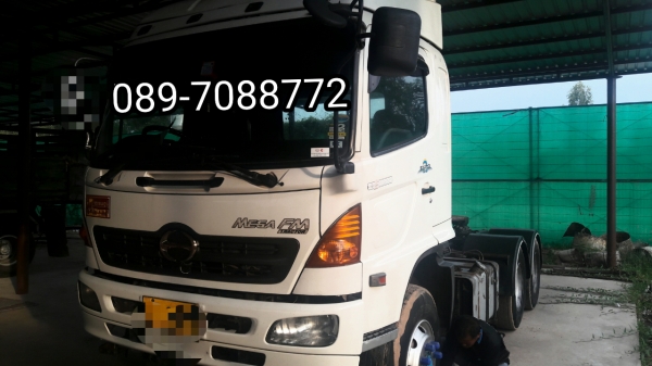 ขายหัวลากhino mega 320ปี 51  พร้อมหางเซมิ  ดั้ม หินทราย  สวยๆ  ยางเต็ม80\%  ทั้งหัวและหาง