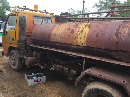 6ล้อรถน้ำ isuzu NPR120แรง รถประมูลจากเทศบาล. เล่มทะเบียนพร้อม