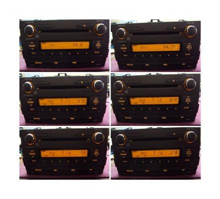 ขายวิทยุ-เทป-ซีดี ติดรถยนต์ TOYOTA 2 เครื่อง สภาพเหมือนถอดป้ายแดง