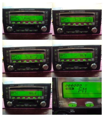 ขายวิทยุ-เทป-ซีดี ติดรถยนต์ TOYOTA 2 เครื่อง สภาพเหมือนถอดป้ายแดง