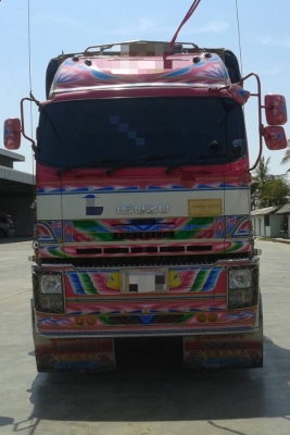 ขาย ISUZU 360 พ่วงแม่ลูก กระบะเนียมคอกเกษตรดั๊ม รถปี 55