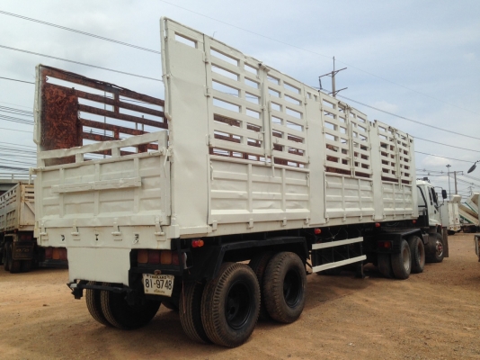 ฟรีดาวน์ !!! หัวลากพร้อมหาง วางเครื่องฮุนได320แรงม้า หาง 2เพลาไม่ดั๊มพ์ ยาว 10 เมตร