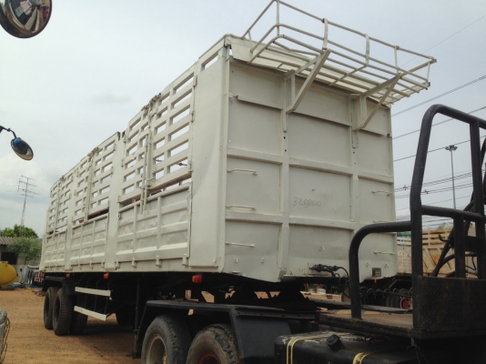 ฟรีดาวน์ !!! หัวลากพร้อมหาง วางเครื่องฮุนได320แรงม้า หาง 2เพลาไม่ดั๊มพ์ ยาว 10 เมตร