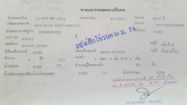 ขาย 6 ล้อ HINO KM545 ติดเครน TADANO 2.5 ตัน เครื่อง WO4D 117 แรงม้า คัสซีสวยตลอดเส้น เอกสารเล่มทะเบียนพร้อมโอน