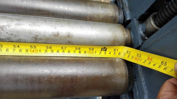 *** ขอบคุณผู้ซื้อ&amp;พี่เสือครับ!! *** แท่นม้วนไฟฟ้า 5 ฟุต.150 cm. เพลาตัน ไฟ 380V. ม้วนหนา 3 mm. เครื่องประกอบใหม่ 100\% มาดูมาเทสก่อนได้ครับ!!