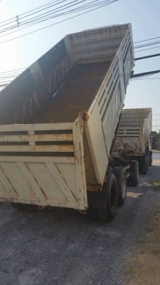 ขายรถพ่วงดัมพ์ Isuzu deca เครื่อง 320 แรง ปลายปี 49 Max Load กระบะดัมพ์สามมิตร ลูก 3 เพลาแท้ ทะเบียนพร้อม