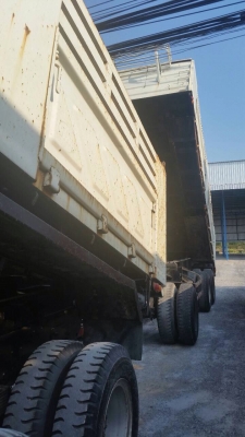 ขายรถพ่วงดัมพ์ Isuzu deca เครื่อง 320 แรง ปลายปี 49 Max Load กระบะดัมพ์สามมิตร ลูก 3 เพลาแท้ ทะเบียนพร้อม