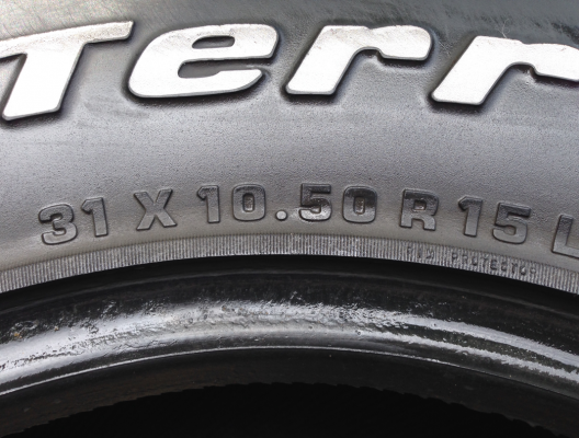 ยาง All BF Goodrich 31 10.5 R15 ปี11 ดอกเยอะ ราคาไม่แพง