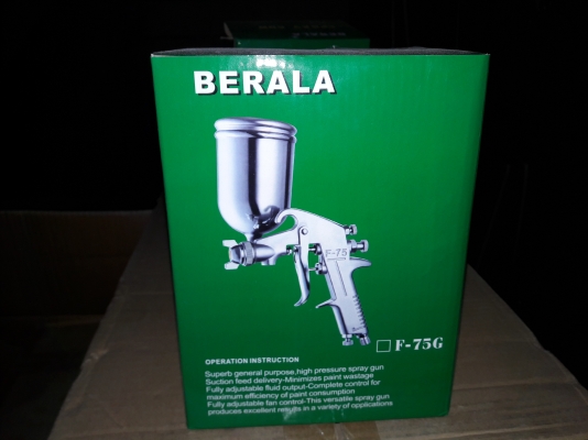 กาพ่นสีBerala F-75 สินค้าคุณภาพ ขายราคาถูกๆคร้าบ590-พร้อมส่งด่วนทั่วไทยเเละมีเก็บเงินปลายทางได้ด้วยคร้าบ+100฿