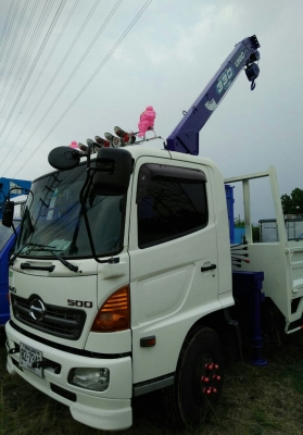 ขายๆ (ขายแล้ว) ครับ หกล้อ ฮีโน่ ซีรี500 FC9J175ปี53 ติดเครน UNIC 3.30ตัน ช่วงยาว5 50ม  เล่มทะเบียนพร้อมโอน ราคา950,000บ