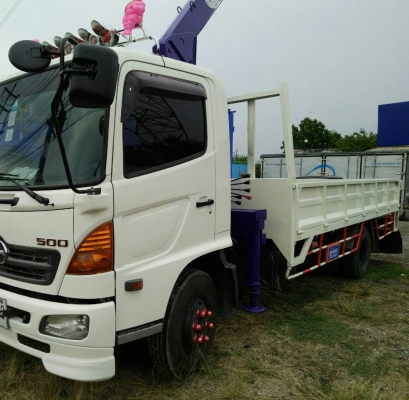 ขายๆ (ขายแล้ว) ครับ หกล้อ ฮีโน่ ซีรี500 FC9J175ปี53 ติดเครน UNIC 3.30ตัน ช่วงยาว5 50ม  เล่มทะเบียนพร้อมโอน ราคา950,000บ