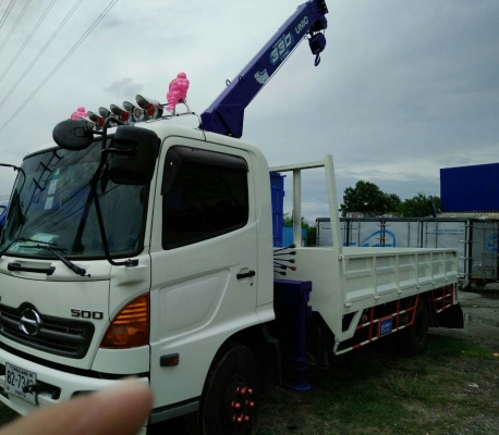 ขายๆ (ขายแล้ว) ครับ หกล้อ ฮีโน่ ซีรี500 FC9J175ปี53 ติดเครน UNIC 3.30ตัน ช่วงยาว5 50ม  เล่มทะเบียนพร้อมโอน ราคา950,000บ
