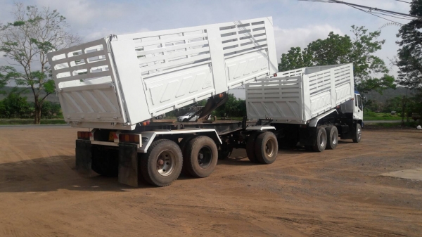 รถบรรทุก270พ่วงกะบะสามมิตรดั้มแม่ด้ัมลูก