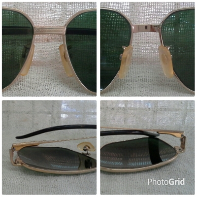 แว่นตาไททาเนียมบริสุทธิ์สำหรับผู้บุกเบิกตัวจริง!  Vintage BURBERRYS handmade in England บิ๊กไซซ์!